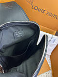 Сумка-слінг Louis Vuitton Louis Avenue Damier Graphite шкіряна чоловіча чорна преміум'якість, фото 6
