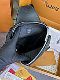 Сумка-слінг Louis Vuitton Louis Avenue Damier Graphite шкіряна чоловіча чорна преміум'якість, фото 10