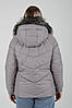 Якісна коротка зимова молодіжна тепла куртка з хутром на капюшоні, фото 6