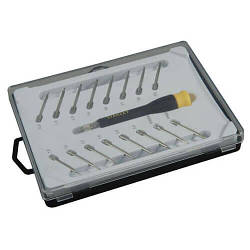 Набір викруток STANLEY, для точної механіки, з цанговим утримувачем, 16 шт. (STANLEY STHT0-62633)