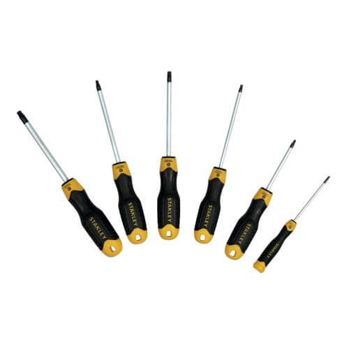 Набір викруток STANLEY STMT1-74182 "CushionGrip Torx", з ложементом, 6 штук