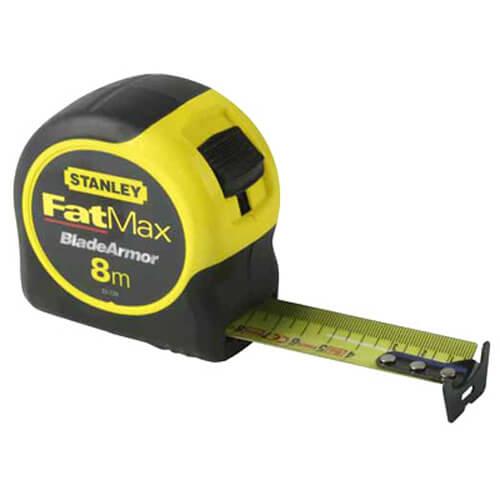 Рулетка вимірювальна STANLEY" FatMax Blade Armor", 8мх32мм, АВС-пластиковий корпус.