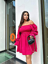 Жіноча коротка сукня вельвет, фото 3