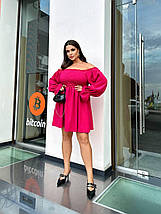 Жіноча коротка сукня вельвет, фото 2