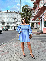 Жіноча коротка сукня вельвет, фото 5