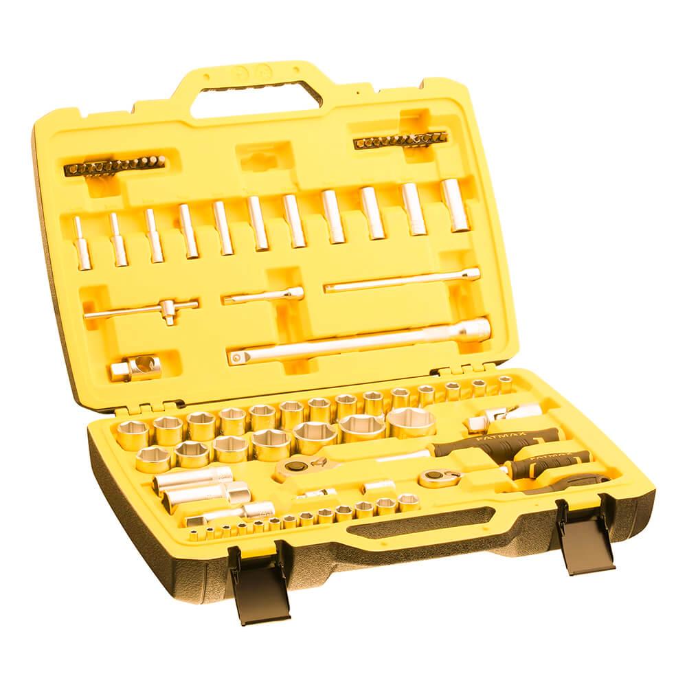 Набір голівок торцевих 1/4", 1/2" STANLEY " MaxiDrive", 81 предмет.