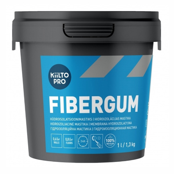 Мастика гідроізоляційна KIILTO Fibergum, 1 кг