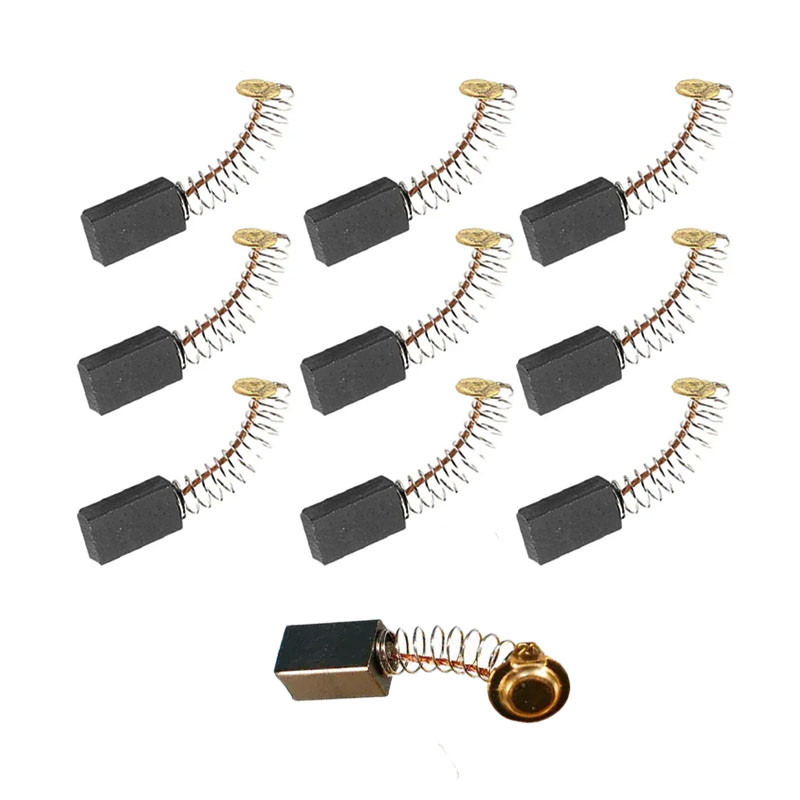 Графітові щітки вугільні 10 шт. 12.5x7.5x6.5 мм, п'ята 9.5 мм, фото 1