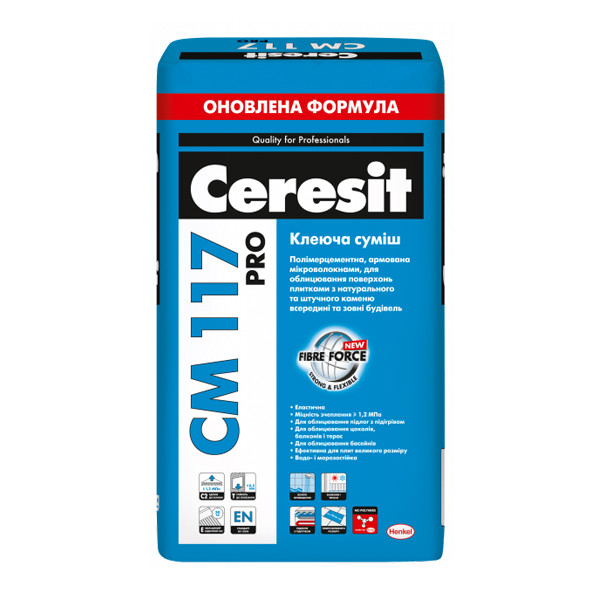 Клей CERESIT CM 117 Pro, 27 кг