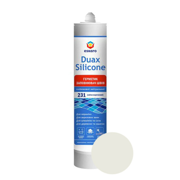 Герметик ESKARO Duax Silicone для швів силіконовий, (No229 світлий беж), 300 мл