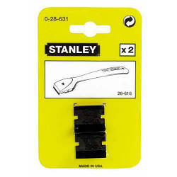 Лезо запасне STANLEY, високоміцне, двостороннє для скребка 0-28-616, L=25мм.