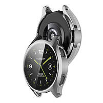 Захисний чохол для смарт годинника Xiaomi Watch 2 з плівкою сріблястий, фото 8