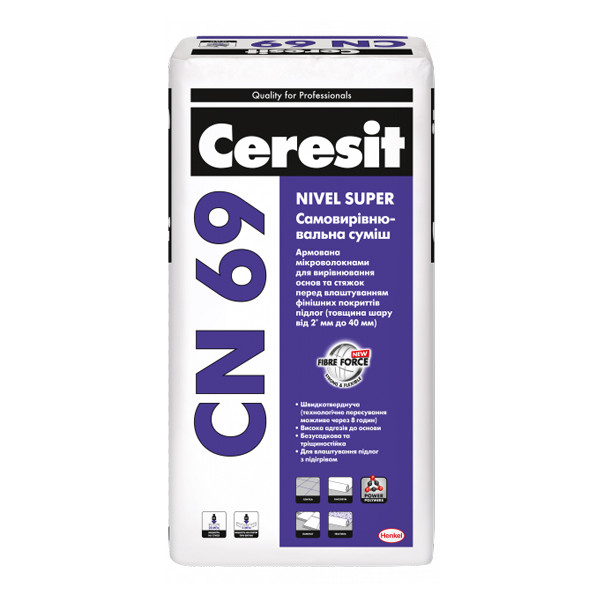 Суміш CERESIT CN 69 Nivel Super самовирівнювальна, 25 кг, фото 1