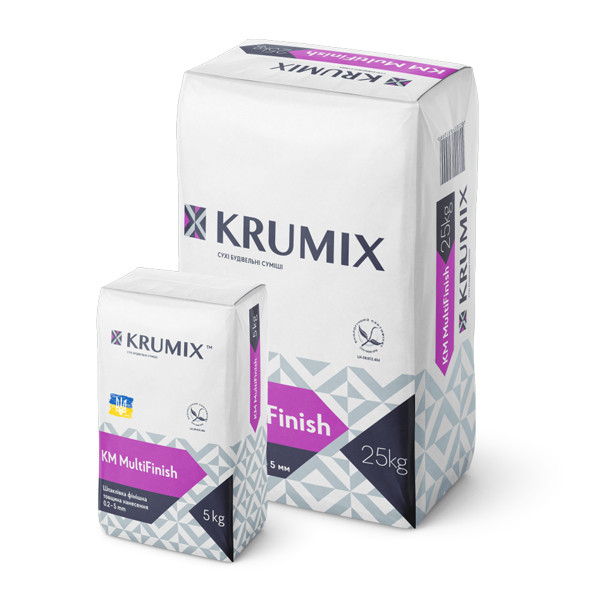 Шпаклівка KRUMIX MultiFinish, 25 кг (45 шт./пал)