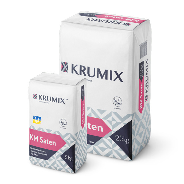 Шпаклівка KRUMIX Saten, 5 кг (252 шт./пал)