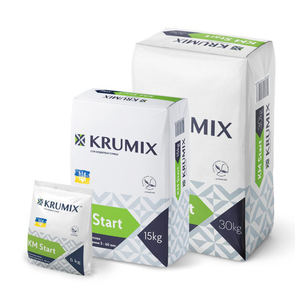 Штукатурка KRUMIX Start, 5 кг (240 шт./пал)