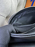 Сумка месенджер Louis Vuitton Outdoor сіра чоловіча преміум'якість, фото 4