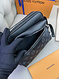 Сумка месенджер Louis Vuitton Outdoor сіра чоловіча преміум'якість, фото 6