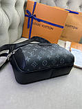 Сумка месенджер Louis Vuitton Outdoor сіра чоловіча преміум'якість, фото 5