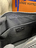 Сумка месенджер Louis Vuitton Outdoor сіра чоловіча преміум'якість, фото 8