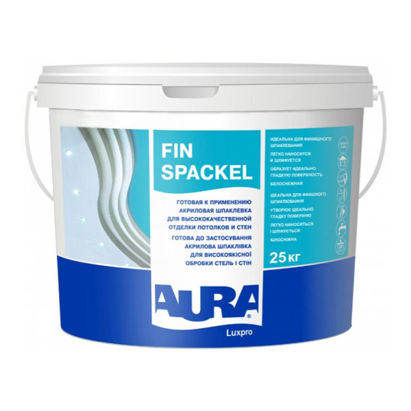 Шпаклівка AURA Luxpro Fin Spackel акрилова, 25 кг