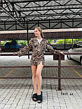 Костюм жіночий леопардовий 5665 ес, фото 4