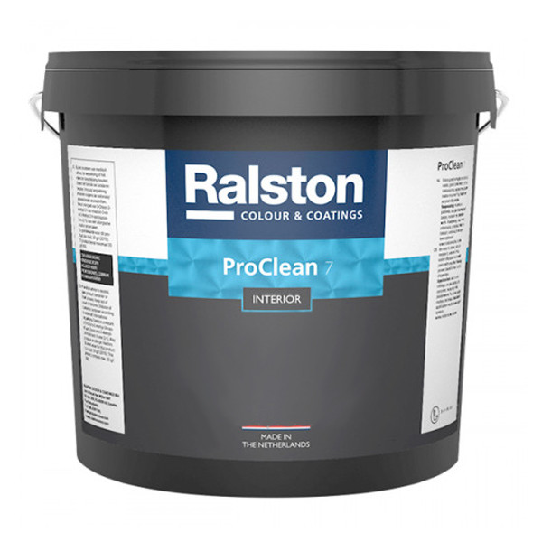 Фарба RALSTON Pro Clean 7 BW матова для стін, для внутрішніх робіт,10 л