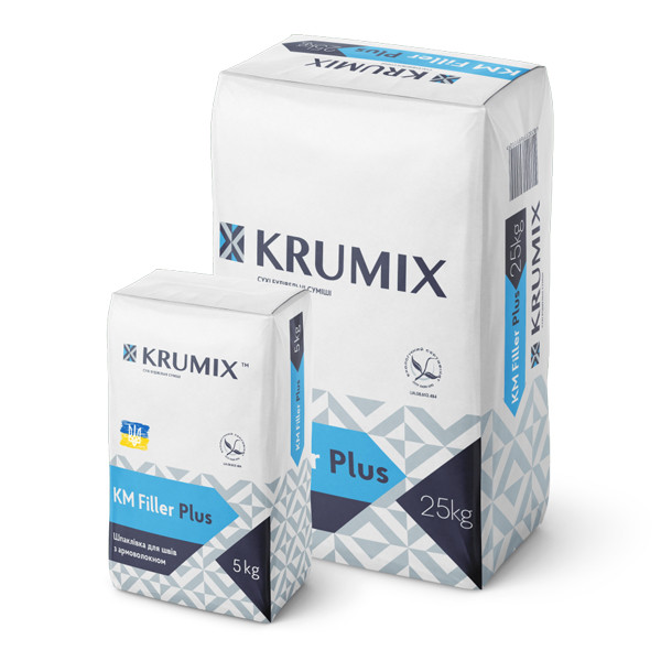 Шпаклівка KRUMIX Filler Plus для швів спеціальна, 5 кг (252 шт./пал)