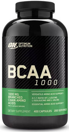 BCAA Optimum BCAA 1000 400 капс, фото 1