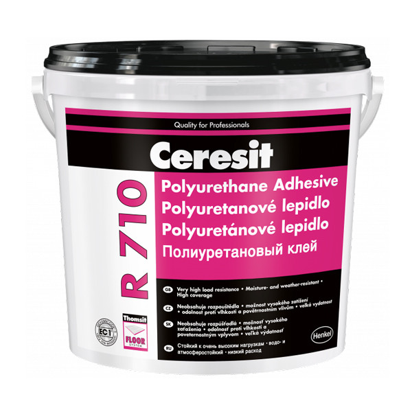 Клей CERESIT R 710 поліуретановий для каучукових і ПВХ-покриттів, 10 кг, фото 1