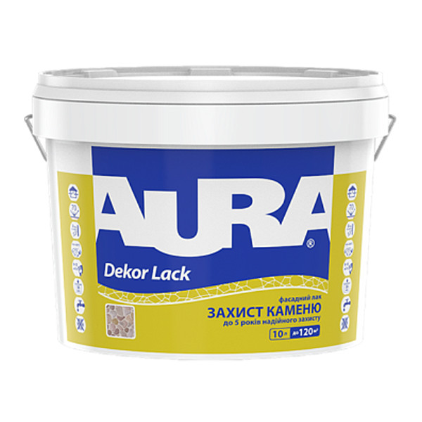 Лак AURA Dekor Lack фасадний акриловий для каменю, 10 л
