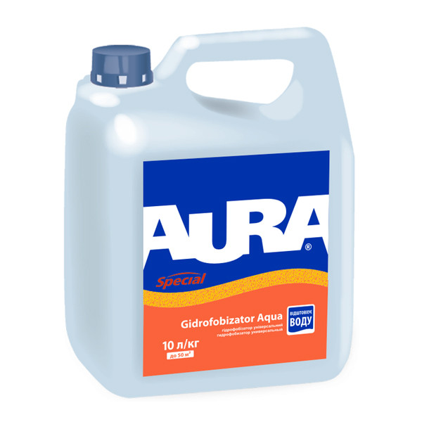 Засіб AURA Gidrofobizator Aqua водовідштовхувальний, 10 кг