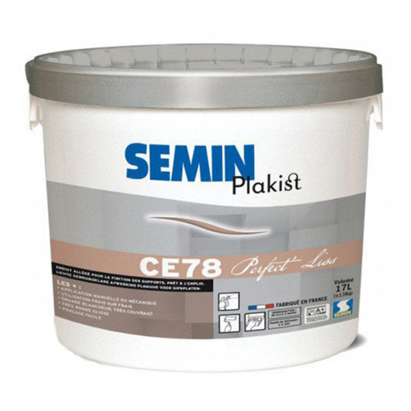 Покриття SEMIN CE 78 PERFECT LISS для ручного та машинного нанесення, 17 л