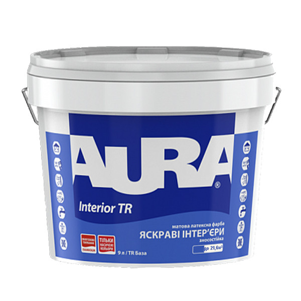 Фарба AURA Interior TR акрилова водно-дисперсійна (матова), 2,25 л