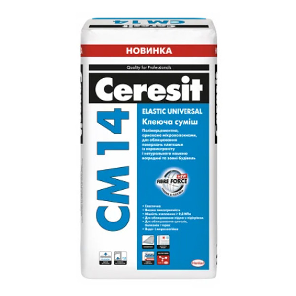 Клей CERESIT CM 14 Elastic Universal, 25 кг