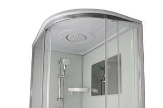 Душовий бокс VERONIS BV 3 120 L 120х80х220 см на глибокому піддоні асиметричний прозоре скло, фото 5