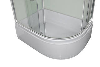 Душовий бокс VERONIS BV 3 120 L 120х80х220 см на глибокому піддоні асиметричний прозоре скло, фото 2