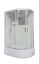 Душовий бокс VERONIS BV 3 120 L 120х80х220 см на глибокому піддоні асиметричний прозоре скло, фото 3