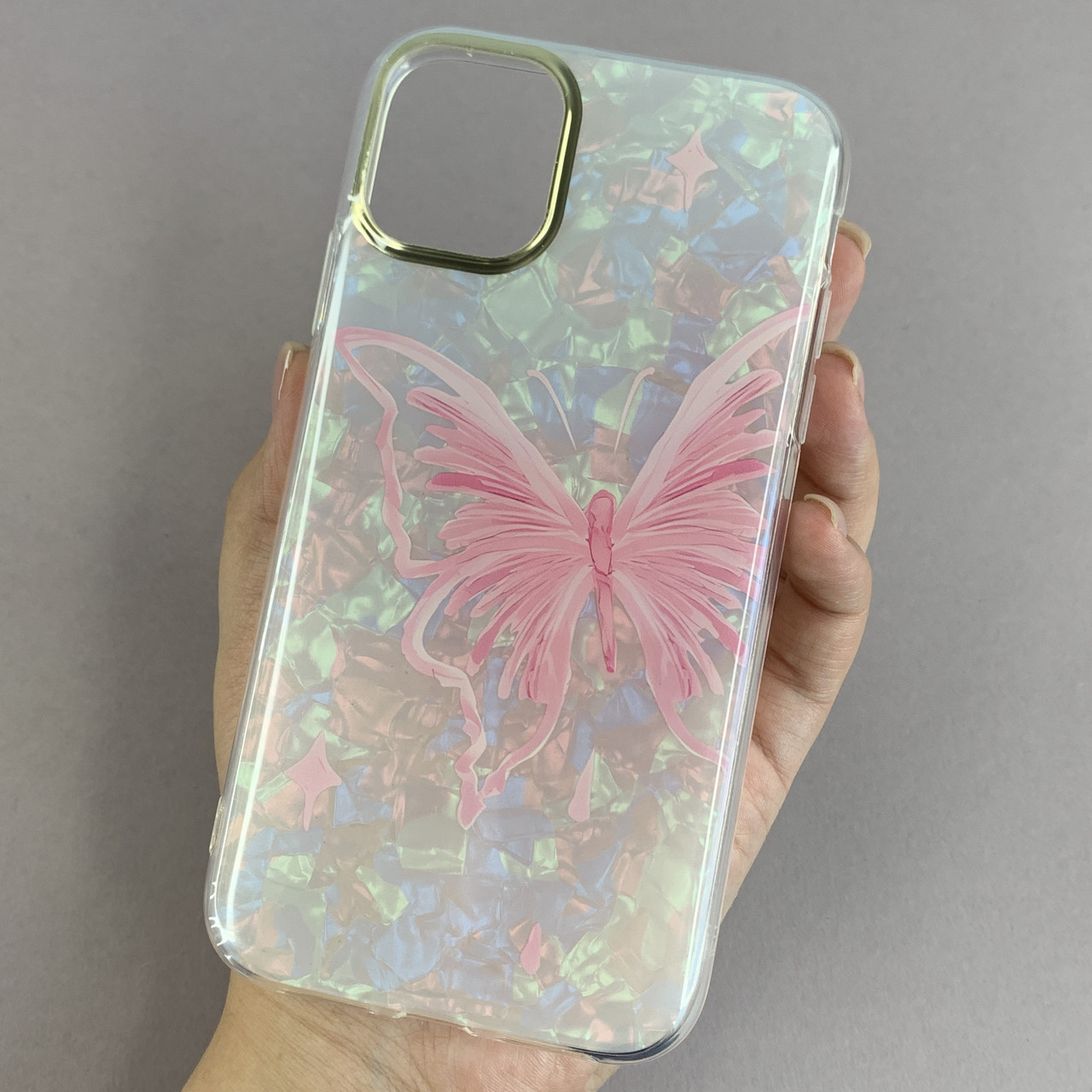 Чохол для Apple iPhone 11 чохол з рожевим метеликом на телефон айфон 11 білий w6h