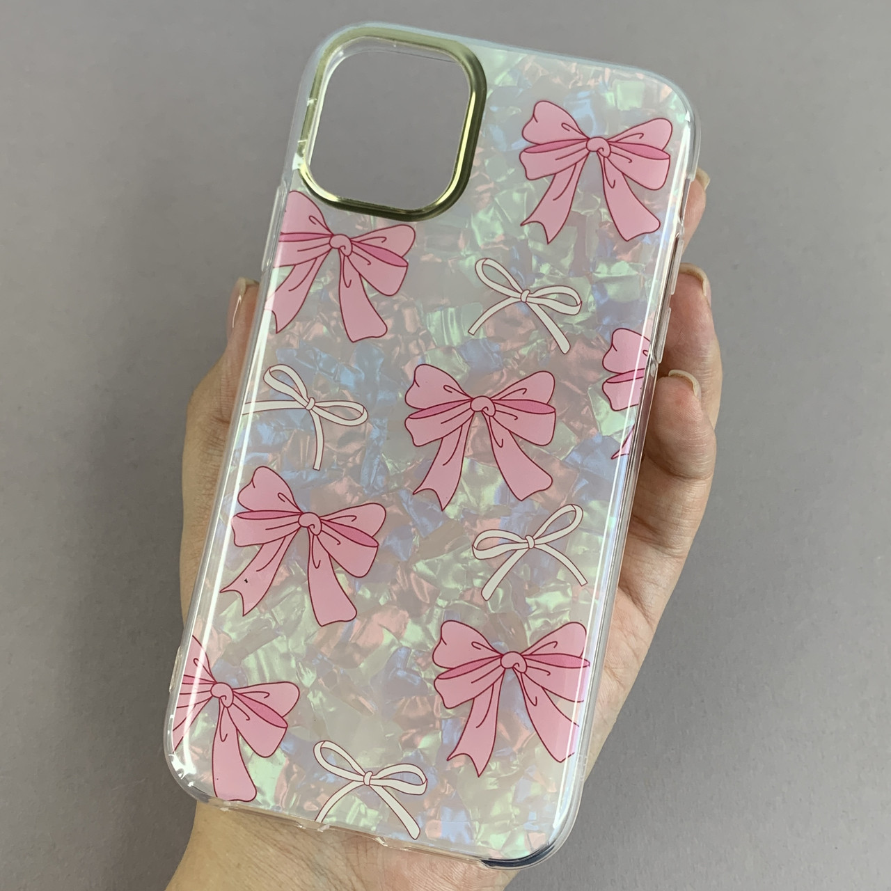 Чохол для Apple iPhone 11 чохол із бантиком на телефон айфон 11 білий w6h