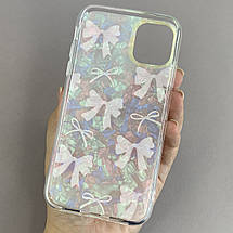 Чохол для Apple iPhone 11 чохол із бантиком на телефон айфон 11 білий w6h, фото 2