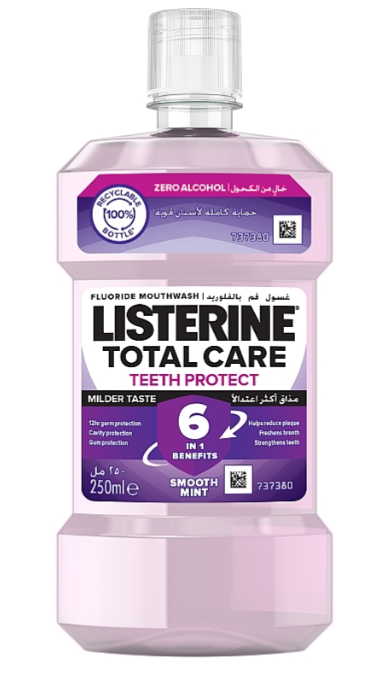 Ополіскувач для ротової порожнини Listerine Total Care Teeth Protection 6 in 1 250 мл, фото 1