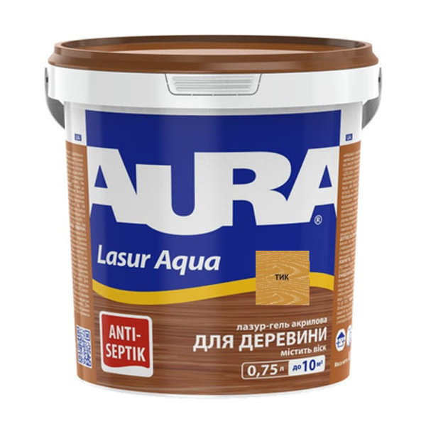 Засіб AURA Lasur Aqua (твк), 0,75 л, фото 1
