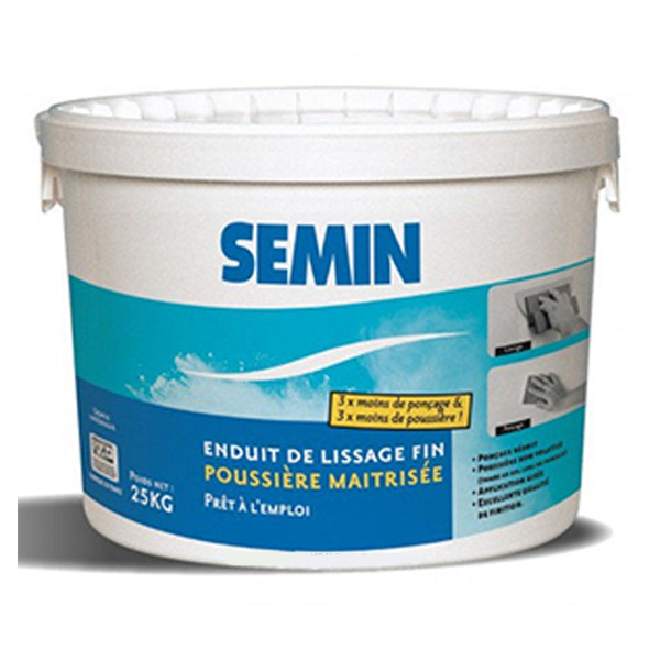 Шпаклівка SEMIN ENDUIT LISSAGE FIN фінішна, 25 кг