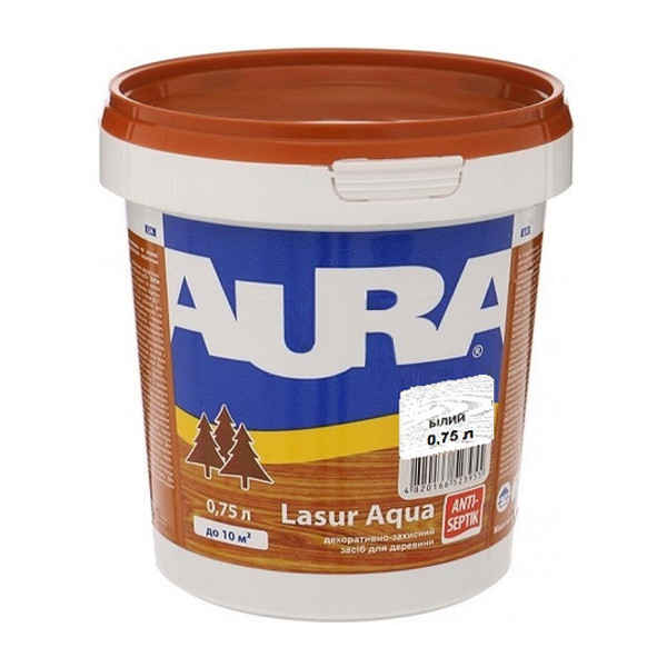 Засіб AURA Lasur Aqua (білий), 0,75 л