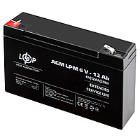 Акумуляторна батарея свинцево-кислотна LogicPower 6V - 12Ah LP 6120 / Акумулятор свинцево-кислотний