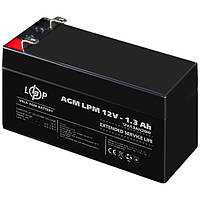 Акумулятор свинцево-кислотний LogicPower 12V - 1.3Ah LPM / Батарея акумуляторна свинцево-кислотна