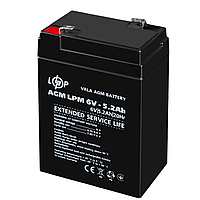 Акумуляторна батарея Logicpower 6V-5.2 Ah LP 652 свинцево-кислотний