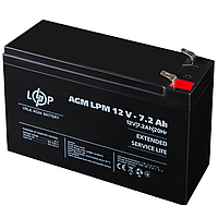Акумуляторна батарея LogicPower LP 1272 12V - 7.2 Ah свинцево-кислотний