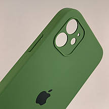 Чохол для Apple iPhone 11 чохол з мікрофіброю захистом камери на телефон айфон 11 темно-зелений s1q, фото 3